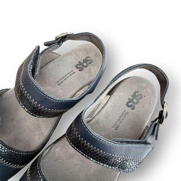 SAS Women's Nudu Sandal 8W Blue Adjustable Comfort Casual Summer - Picture 11 of 16